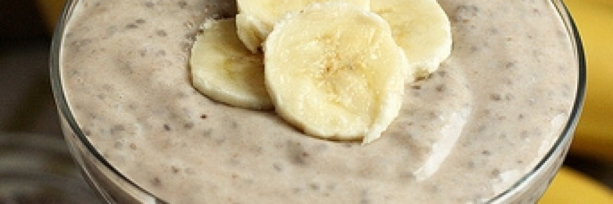 Glutén-, tej-, tojásmentes vitamin bomba: Banános chia puding