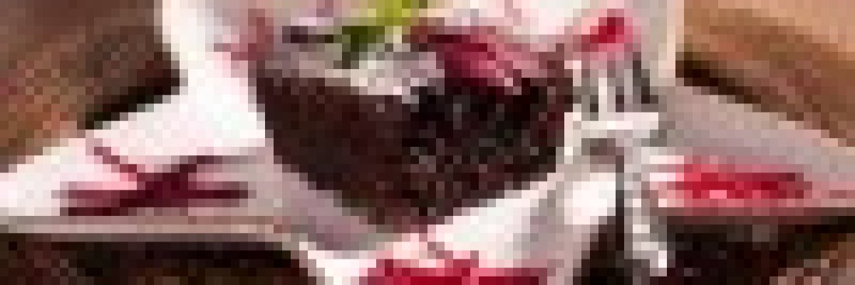 Céklás csokoládé szelet