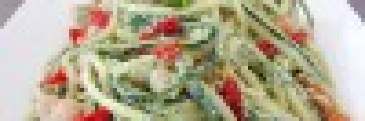 Pestos cukkini tészta