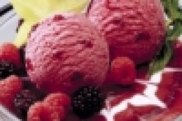 Piros gyümölcsfagylalt (cukormentes)