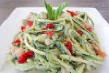 Pestos cukkini tészta